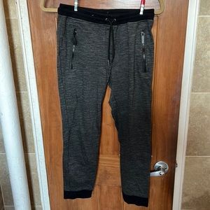 The Kooples sport space dye dark grey joggers